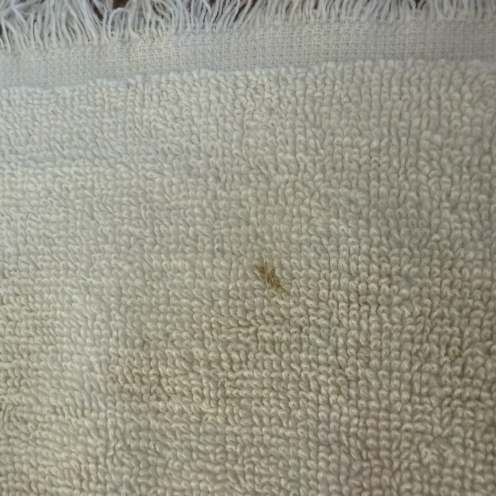 Vintage Sun Glo Floral Bath Towel Retro MCM Style Fringe Edges 100 Cotton USA - Picture 6 of 6